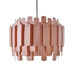 LZF LAMPS Bæredygtige Lamper > LZF Maruja træ-pendellampe, rosa