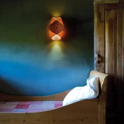 Væglamper ^ LZF LAMPS LZF Orbit væglampe, kirsebærtræ natur