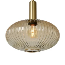 Lucide Pendellamper|Pendellamper > Maloto glas-hængelampe, Ø 30 cm, ravgul