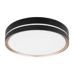 Globo Loftlamper > Manni LED-loftlampe, Ø 39 cm, sort/bronzefarvet, CCT