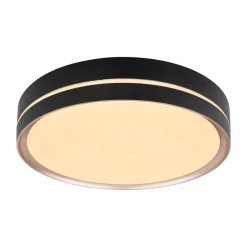 Globo Loftlamper > Manni LED-loftlampe, Ø 39 cm, sort/bronzefarvet, CCT