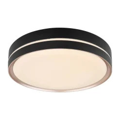 Globo Loftlamper > Manni LED-loftlampe, Ø 39 cm, sort/bronzefarvet, CCT