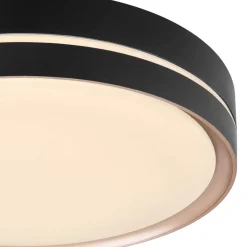 Globo Loftlamper > Manni LED-loftlampe, Ø 39 cm, sort/bronzefarvet, CCT