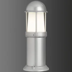 LCD Sokkellamper > Marco sokkellampe af aluminium, sølv