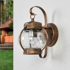 ORION Væglamper > Margerite udendørs væglampe med blæst glas