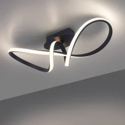 JUST LIGHT. GmbH Loftlamper|Loftlamper > Maria LED-loftlampe, kan dæmpes, sort