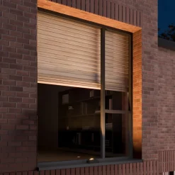 Sokkellamper ^ Lucande Marka LED-udendørslampe, mørkegrå aluminium