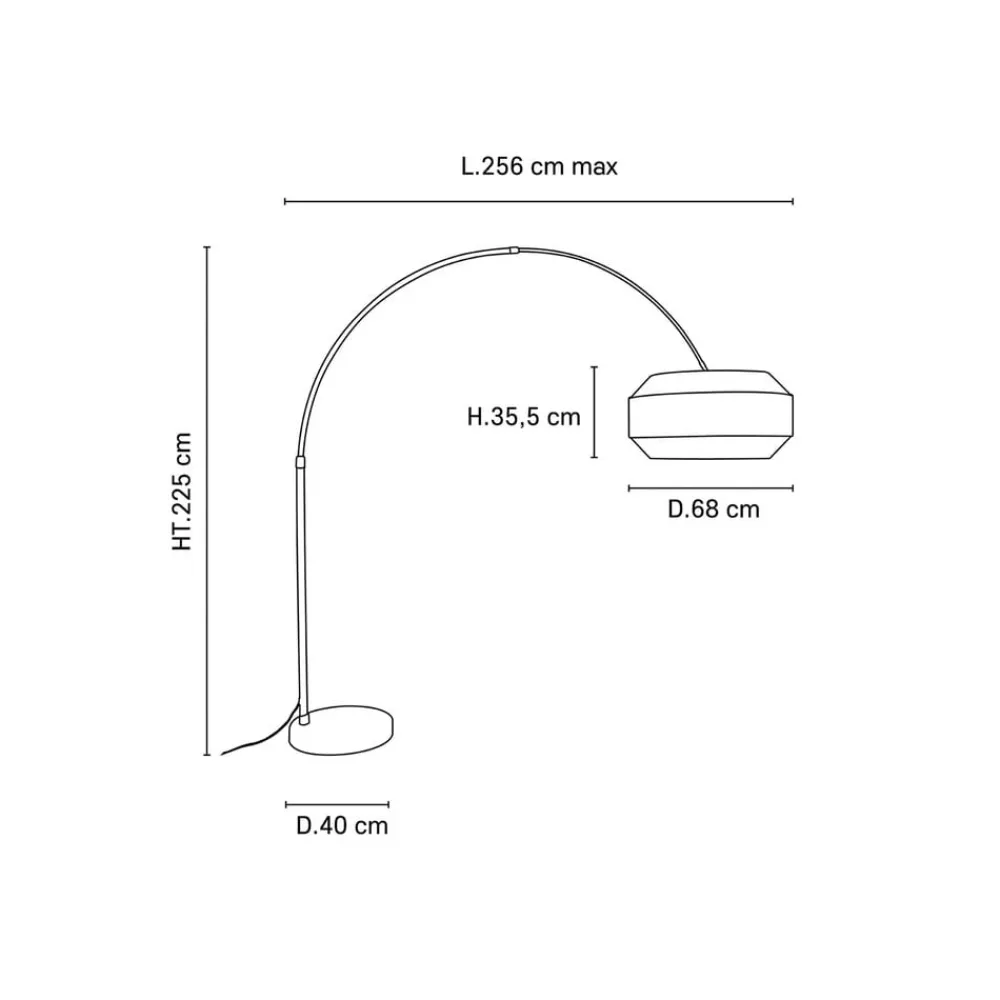 Gulvlamper|Gulvlamper ^ MARKET SET Cosiness buet gulvlampe Ø 68 cm