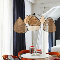 Pendellamper|Pendellamper ^ MARKET SET hængelampe Screen XL, 60 cm, natur, rattan