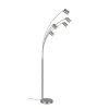 Gulvlamper|Gulvlamper ^ Trio Lighting Marley gulvlampe, nikkel, højde 200 cm, 5 lyskilder, metal