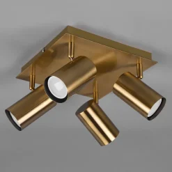 Trio Lighting Loftlamper|Loftlamper > Marley loftspot, antik messing, 4 lyskilder