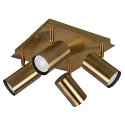 Trio Lighting Loftlamper|Loftlamper > Marley loftspot, antik messing, 4 lyskilder
