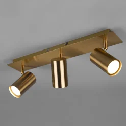Trio Lighting Gang|Loftlamper > Marley loftspot, antik messing, 3 lyskilder