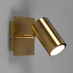 Trio Lighting Loftlamper|Spotlights > Marley vægspot, antik messing