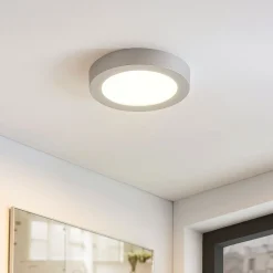Loftlamper ^ Arcchio Marlo LED-loftlampe sølv 3000K rund 25,2cm