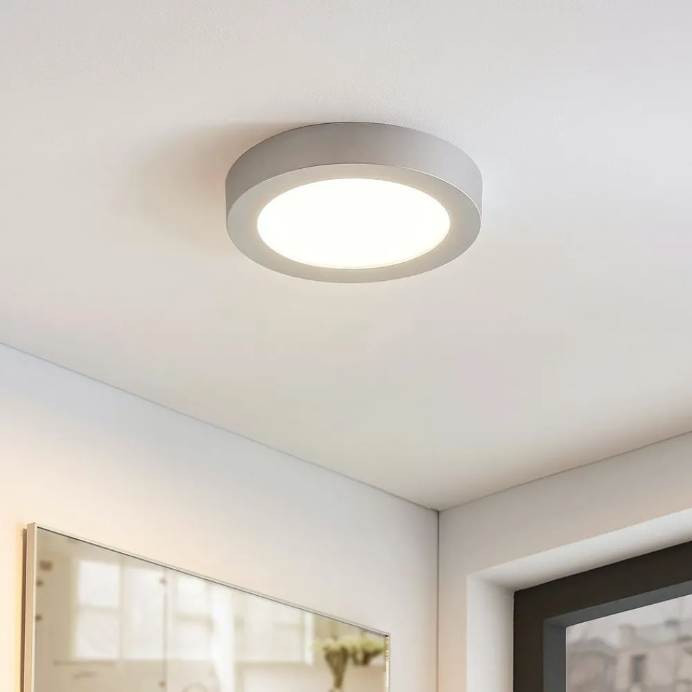 Loftlamper ^ Arcchio Marlo LED-loftlampe sølv 3000K rund 25,2cm