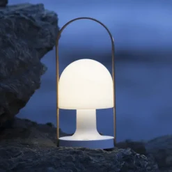 MARSET Bordlamper > FollowMe LED-bordlampe, hvid eg, højde 29 cm