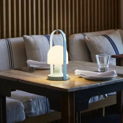 MARSET Bordlamper > FollowMe LED-bordlampe, batteri, blå