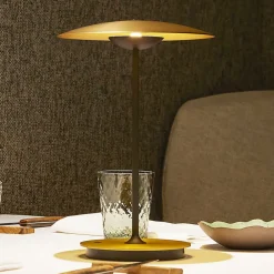 MARSET Bordlamper > LED-bordlampe Ginger, aluminium, messing, dæmpbar.
