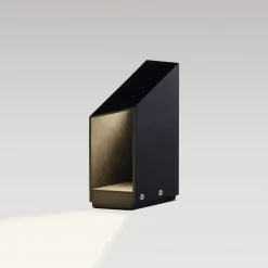 MARSET Sokkellamper > LED-sokkellampe Domus, højde 26 cm, sort, aluminium