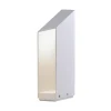 Sokkellamper ^ MARSET LED-sokkellampe Domus, højde 37 cm, hvid, aluminium