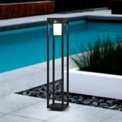 Solcelle Lampe Med Sensor|Solcellelamper ^ EGLO Martano LED-gadelampe med solcelle og sensor