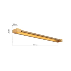 ORION Væg- Og Spejllamper > Marylin væglampe til badeværelset, længde 90 cm, guld, aluminium