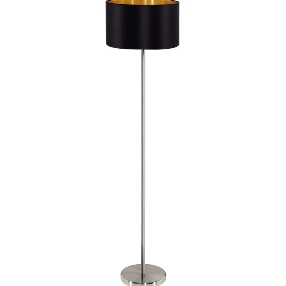 EGLO Gulvlamper|Gulvlamper > Maserlo ædel stof-gulvlampe