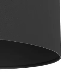 EGLO Gulvlamper|Gulvlamper > Maserlo gulvlampe, sort, højde 151 cm, stof/stål
