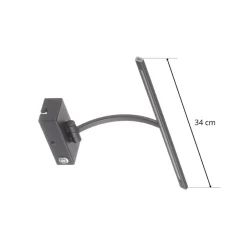 Freelight Gang|Væg- Og Spejllamper > Matisse LED-væglampe, bredde 34 cm, sort