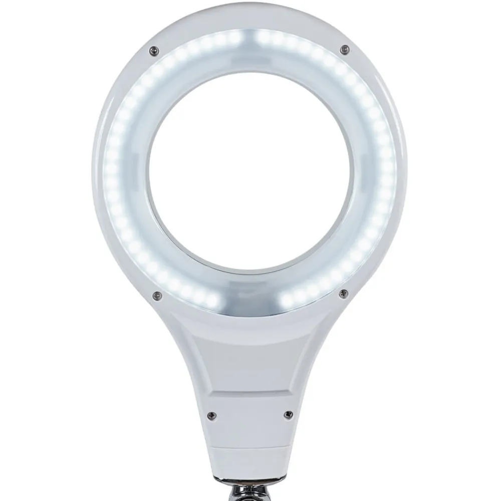 Maul Arbejdsrum/Kontor|Bordlamper > makro LED arbejdslampe, hvid, 46 cm, stativ