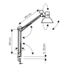 Maul Arbejdsrum/Kontor > study klemmelampe, sort, 44 cm, metal, E27