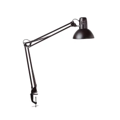 Arbejdsrum/Kontor|Bordlamper ^ Maul study klemmelampe, sort, højde 44 cm, metal