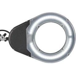 Maul Arbejdsrum/Kontor|Bordlamper > viso LED-forstørrelseslys, sort, højde 50 cm, klemme
