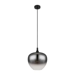 Globo Pendellamper > Maxy hængelampe, Ø 29 cm, røgfarvet grå, glas