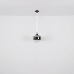 Globo Pendellamper > Maxy hængelampe, Ø 29 cm, røgfarvet grå, glas