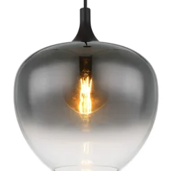 Globo Pendellamper > Maxy hængelampe, Ø 29 cm, røgfarvet grå, glas