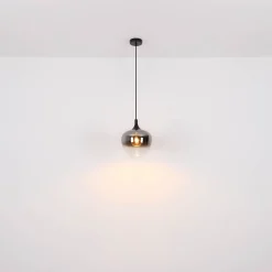 Globo Pendellamper > Maxy hængelampe, længde 100 cm, røggrå, glas, 4 lyskilder.