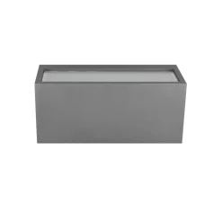 Trio Lighting Terrassebelysning > Mayenne udendørs væglampe, antracit, up- & downlight, kantet