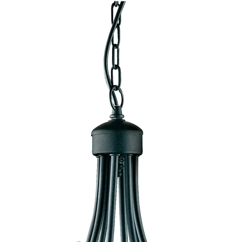 Searchlight Lysekroner > Maypole lysekrone, mat sort, 8 lyskilder