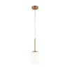 Maytoni Pendellamper > Basic form pendel, hvid/guld, 1-lys.