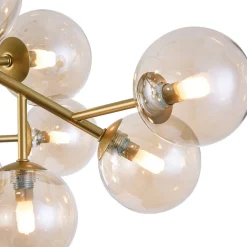 Maytoni Loftlamper > Dallas loftlampe, 20 glaskugler, guld