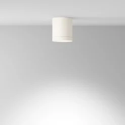 Loftlamper ^ Maytoni downlight Hoop, hvid, højde 10 cm, Ø 8,5 cm, aluminium GX53
