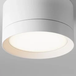 Maytoni Gang|Loftlamper > downlight Hoop, hvid, højde 5 cm, Ø 8,5 cm, aluminium, GX53