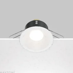 Maytoni Loftlamper|Loftlamper > forsænket loftlampe Zoom hvid Ø 8,5 cm aluminium IP65 GU10