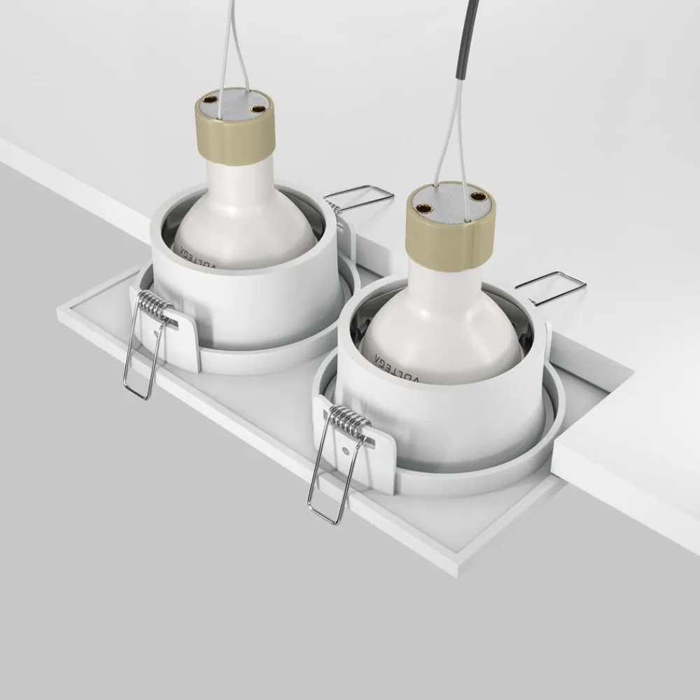 Maytoni Indbygningsspots|Spotlights > forsænket loftlampe Zoom hvid 17 x 9 cm 2 lyskilder IP65