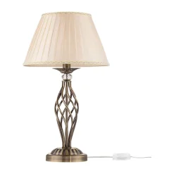 Maytoni Bordlamper > Grace bordlampe, 1 lyskilde, messing/beige