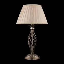 Maytoni Bordlamper > Grace bordlampe, 1 lyskilde, messing/beige