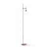 Maytoni Gulvlamper|Gulvlamper > gulvlampe Erich, messing rosé, glas/metal, 1 lyskilde.