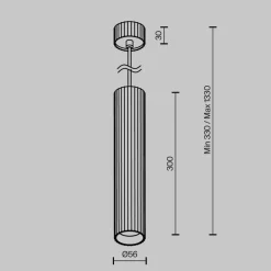 Pendellamper|Pendellamper ^ Maytoni hængelampe Calipso, hvid, Ø 5,6 cm, aluminium, GU10